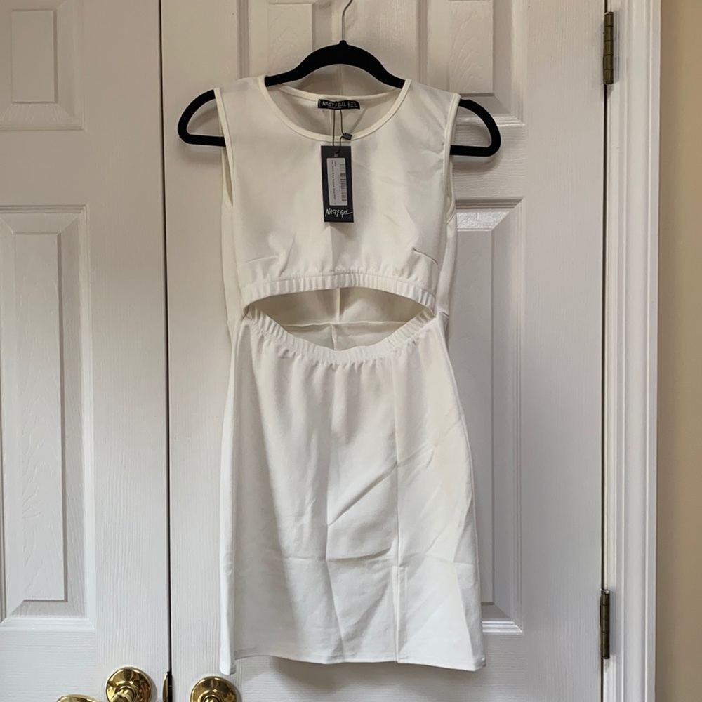 White mini dress